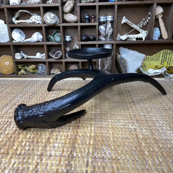 Antler Candle Holder for Pillar Candles Altar Incense Stand Witchy Decor - Picture 4 of 9